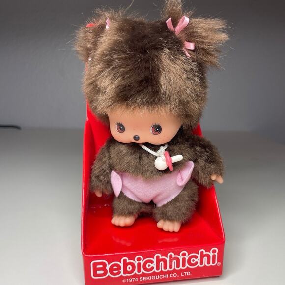 Monchhichi Bebichhichi Sekiguchi 15cm Standard Girl Doll Europe Version In Box - Picture 1 of 12